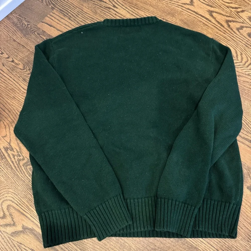 American Living Skiing 100% Cotton Green Sweater - Picture 5 of 6